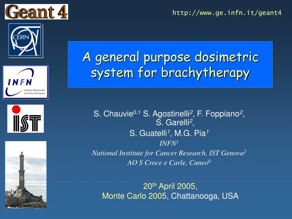 a general purpose dosimetric system for brachytherapy