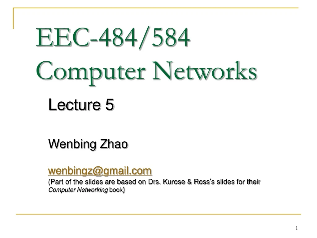 eec 484 584 computer networks