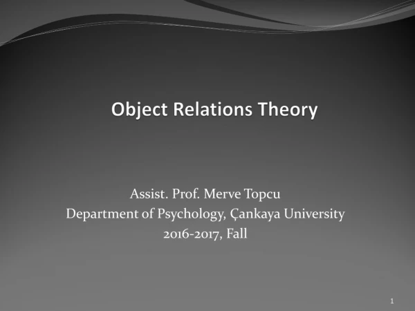 Object Relations Theory