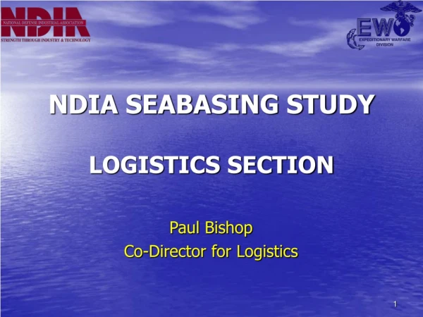 NDIA SEABASING STUDY LOGISTICS SECTION