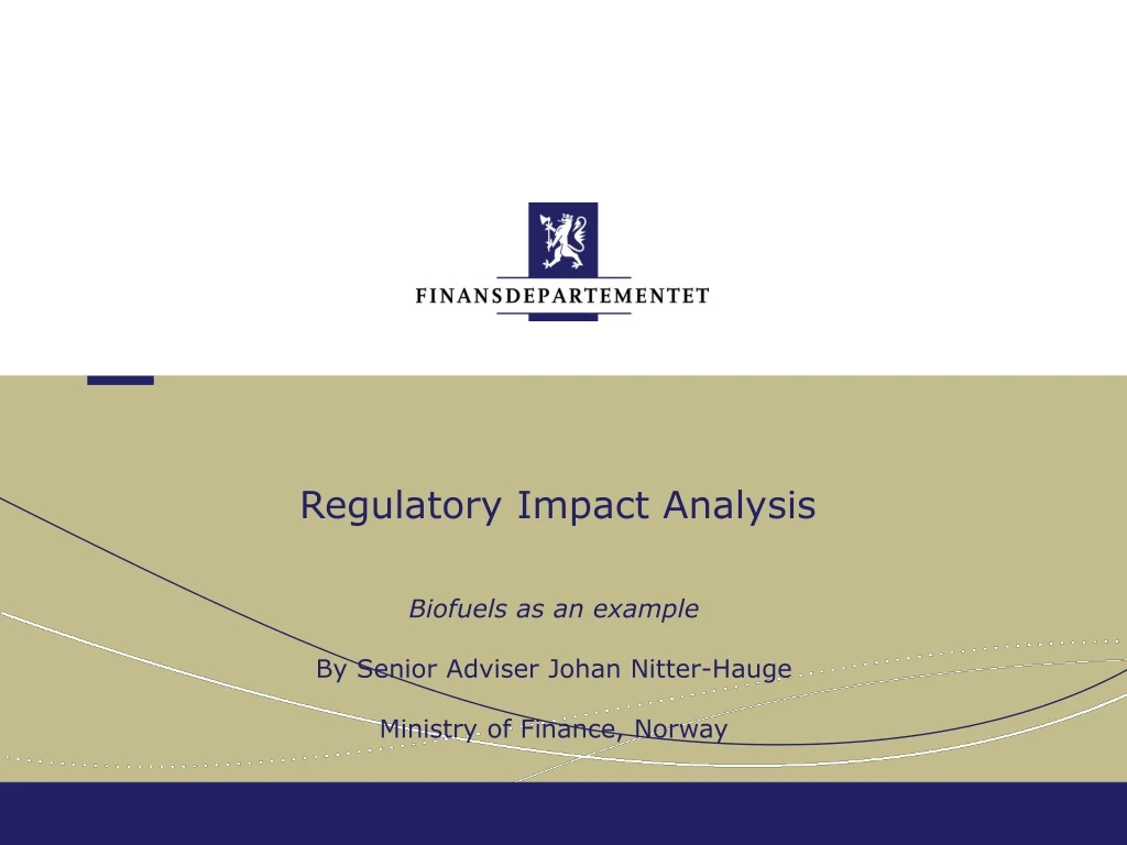 regulatory impact analysis