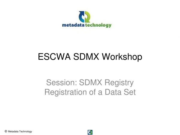 ESCWA SDMX Workshop