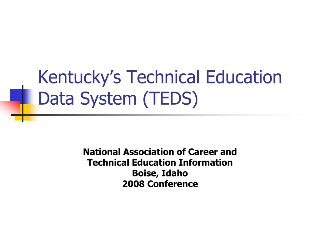 kentucky s technical education data system teds