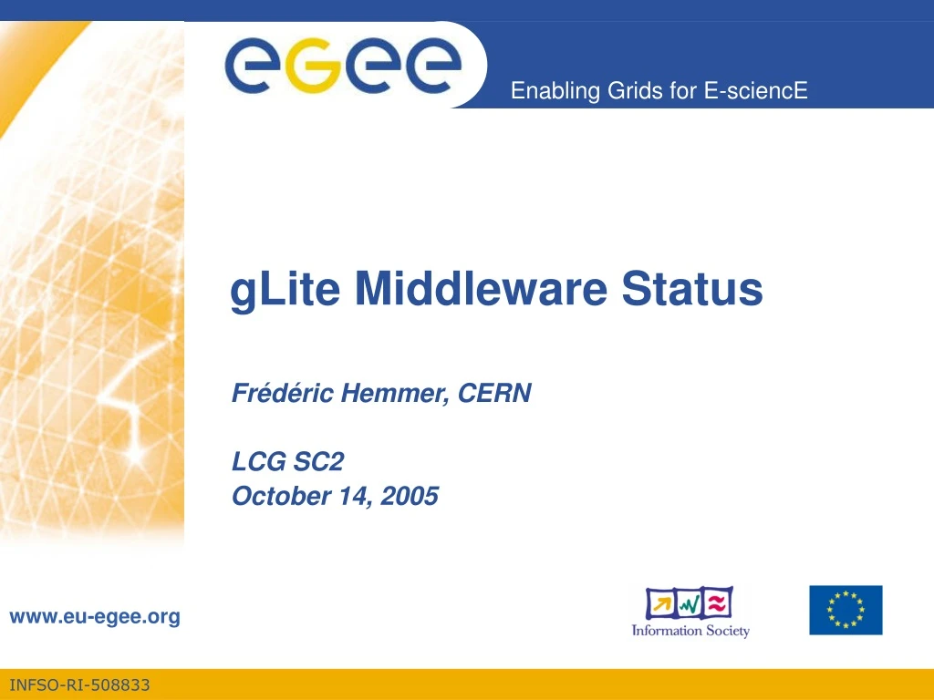 glite middleware status