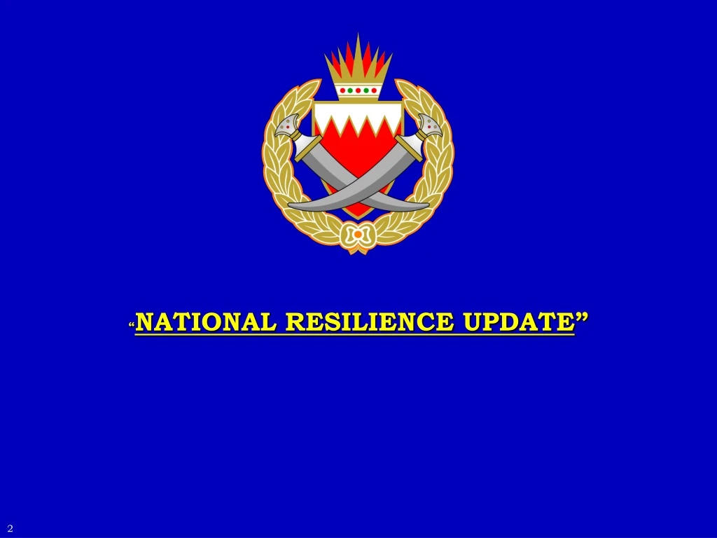 national resilience update