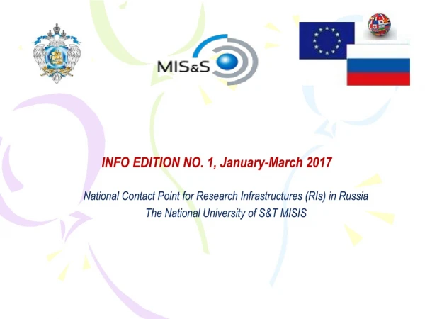 INFO EDITION NO. 1, January-March 2017