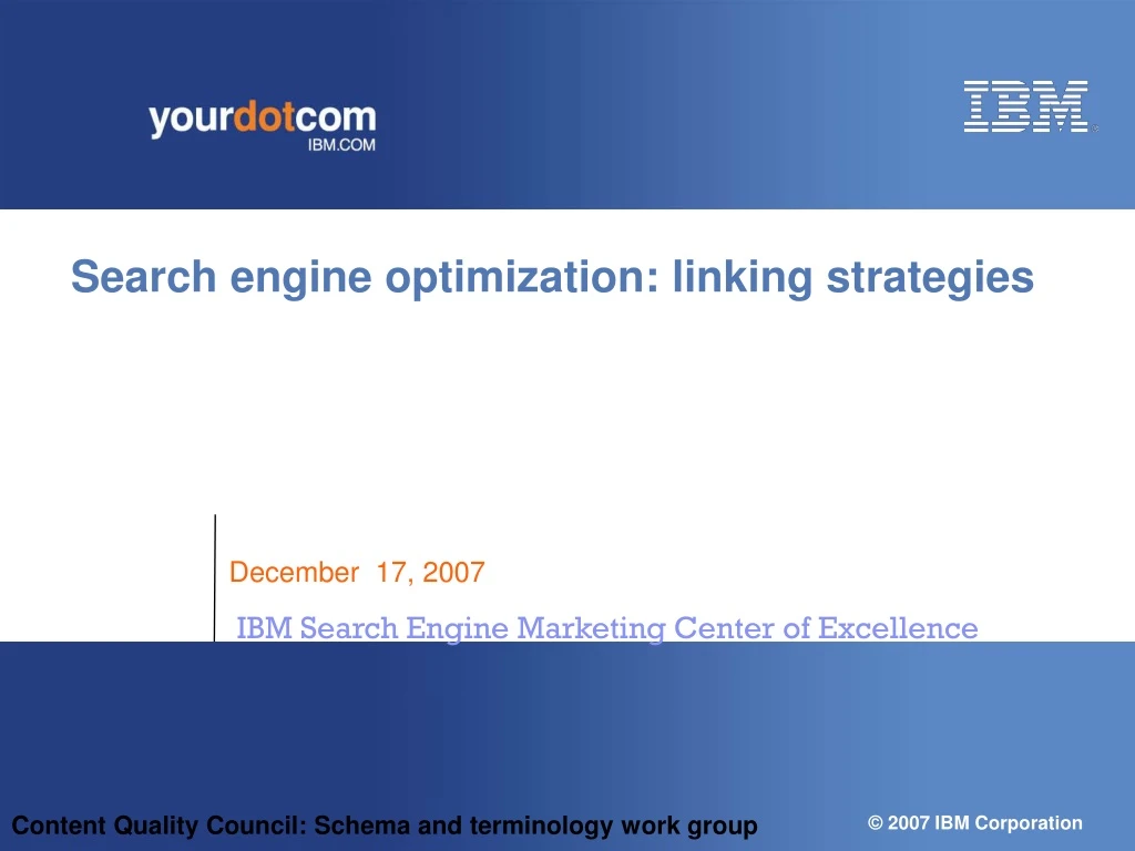 search engine optimization linking strategies