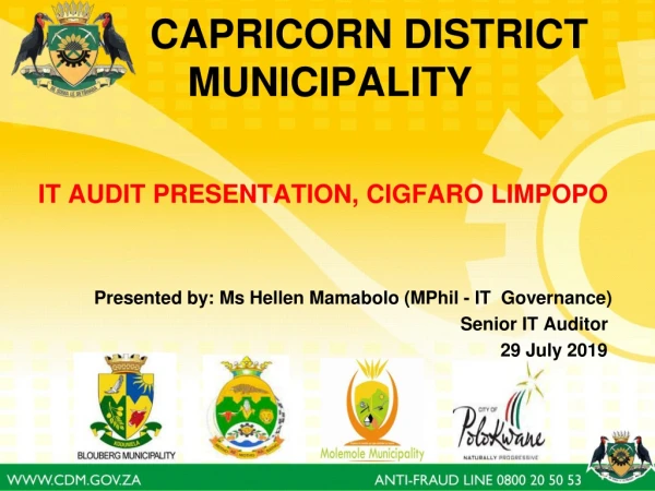 CAPRICORN  DISTRICT        MUNICIPALITY