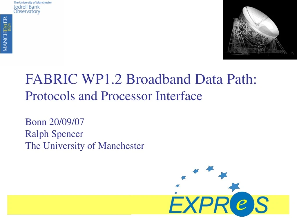 fabric wp1 2 broadband data path protocols and processor interface