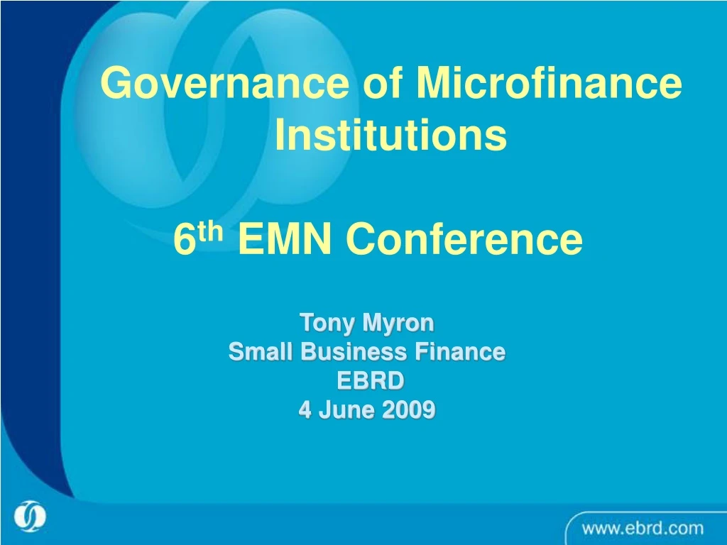 governance of microfinance institutions 6 th emn conference