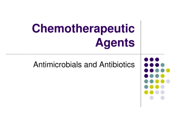 Chemotherapeutic Agents