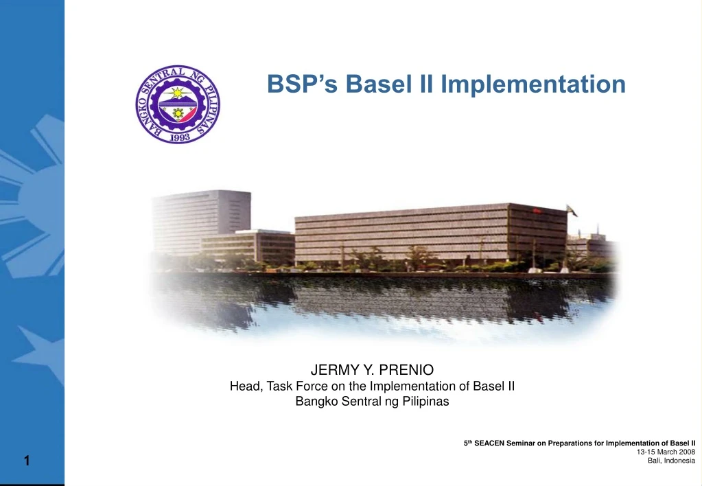 bsp s basel ii implementation