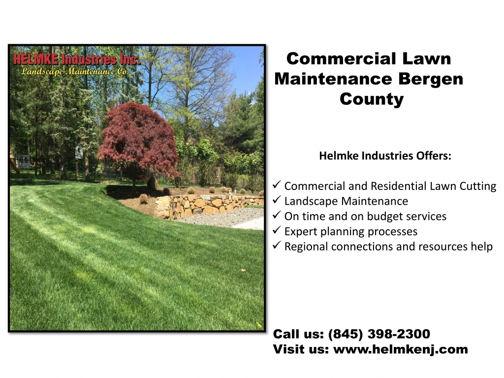 commercial lawn maintenance bergen county