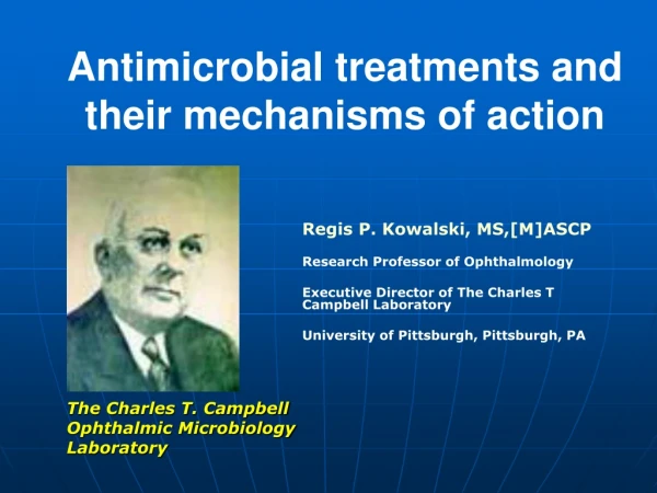 Antimicrobial treatments and their mechanisms of action