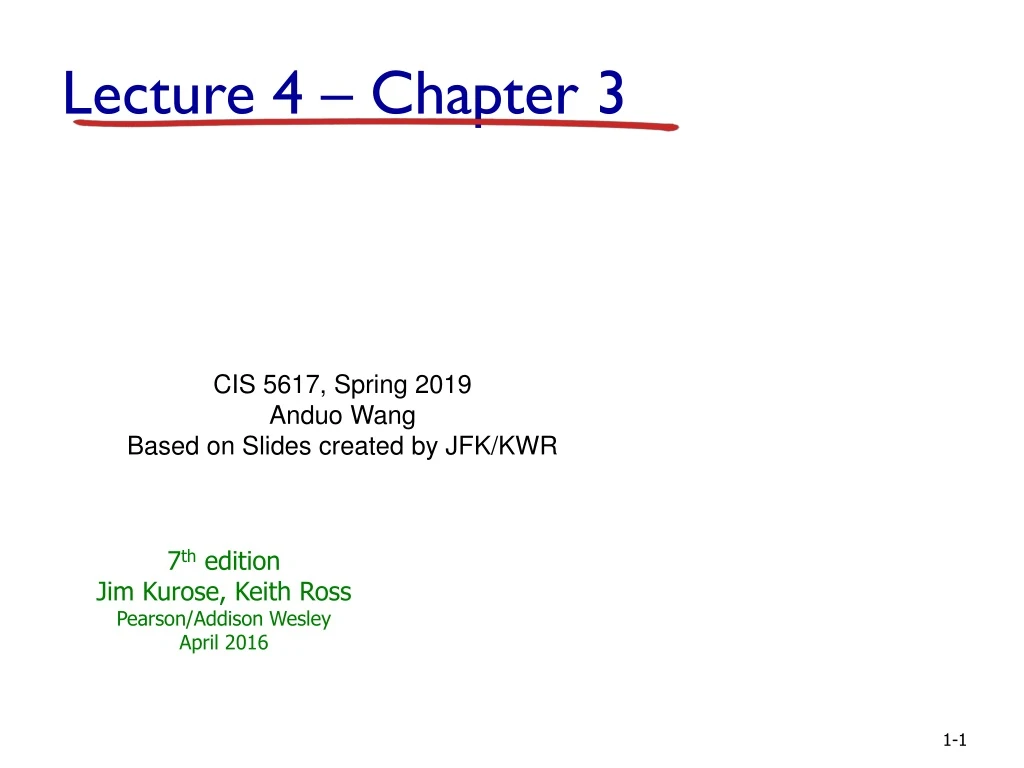 lecture 4 chapter 3