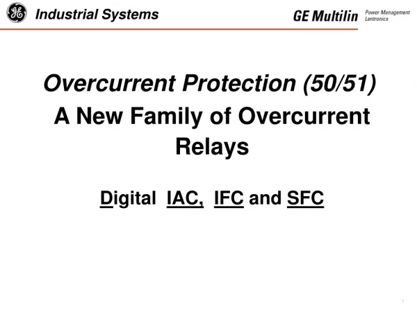 Overcurrent Protection (50/51)