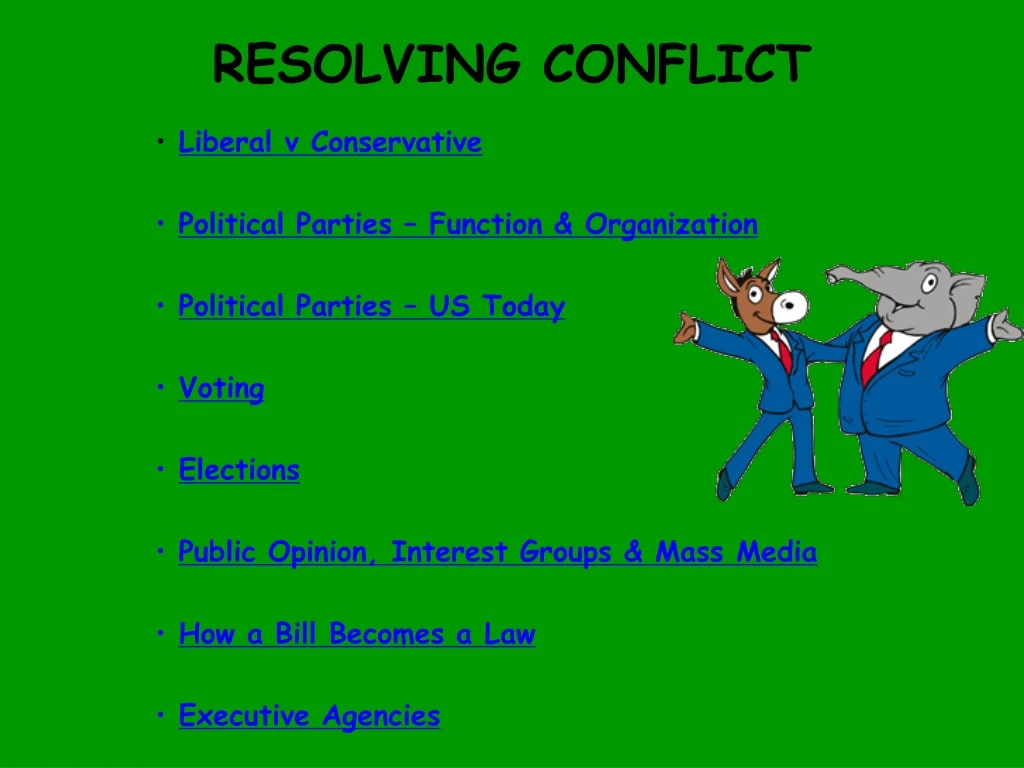 resolving conflict