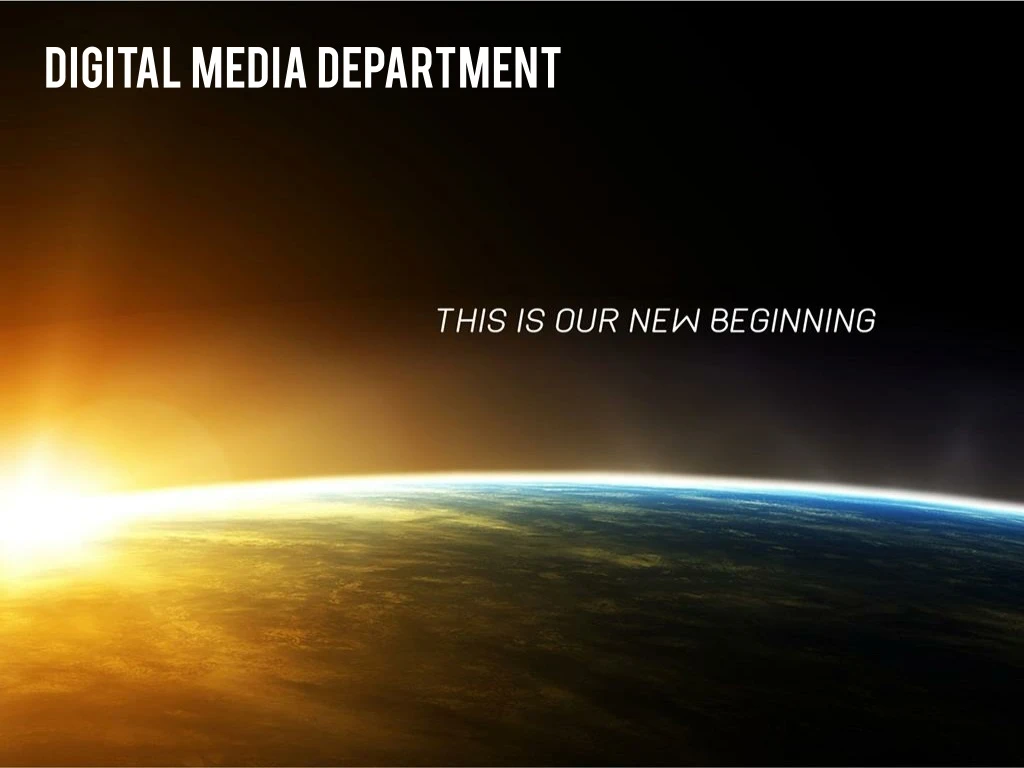 digital media department