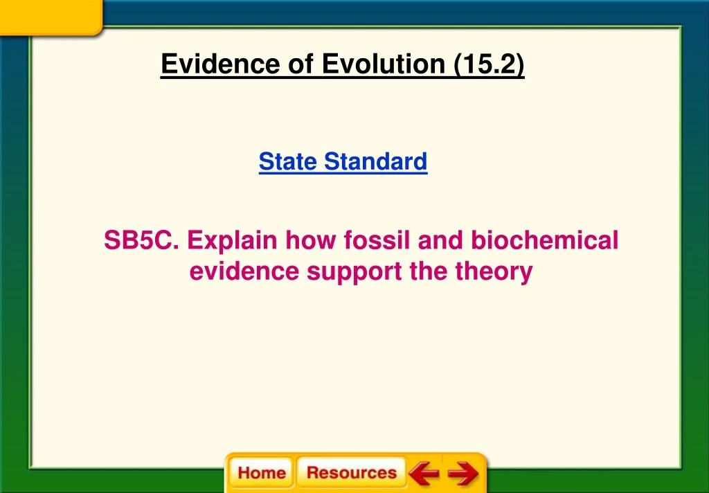 evidence of evolution 15 2