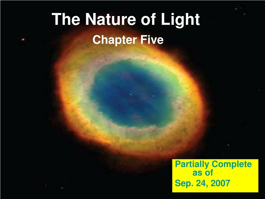 the nature of light