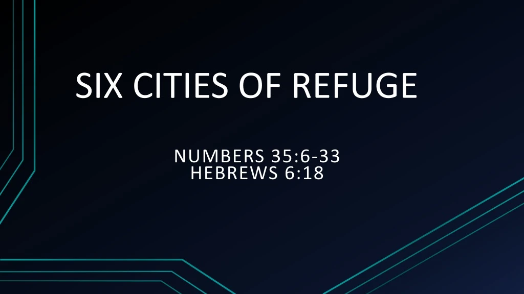 six cities of refuge