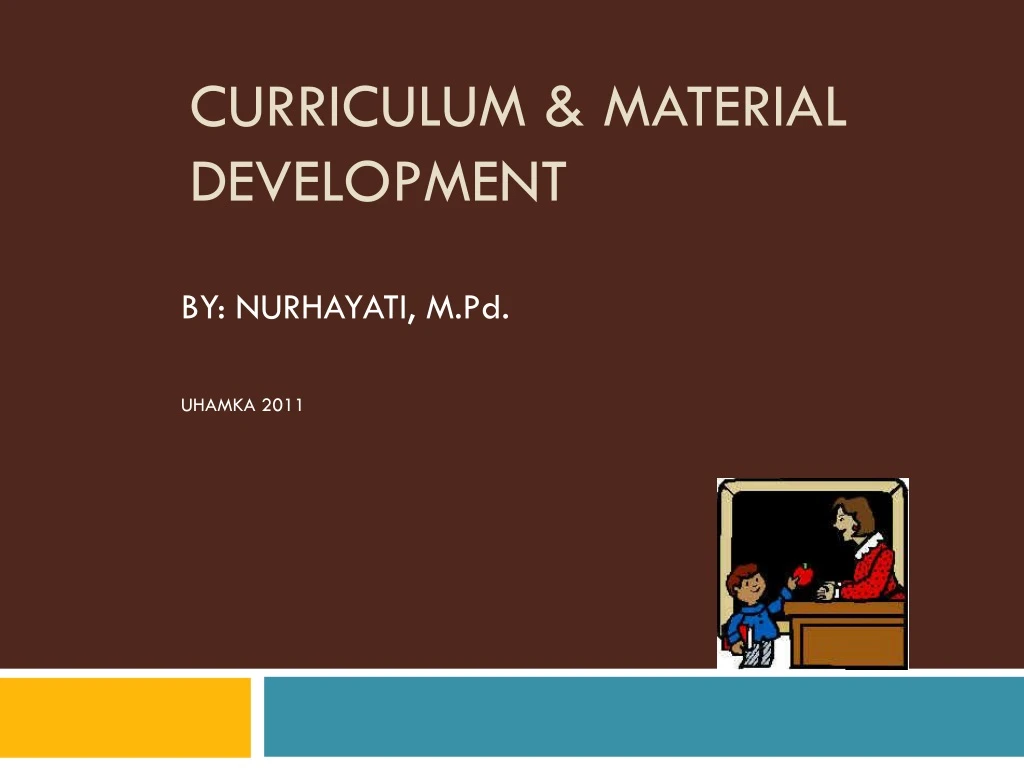 curriculum material development