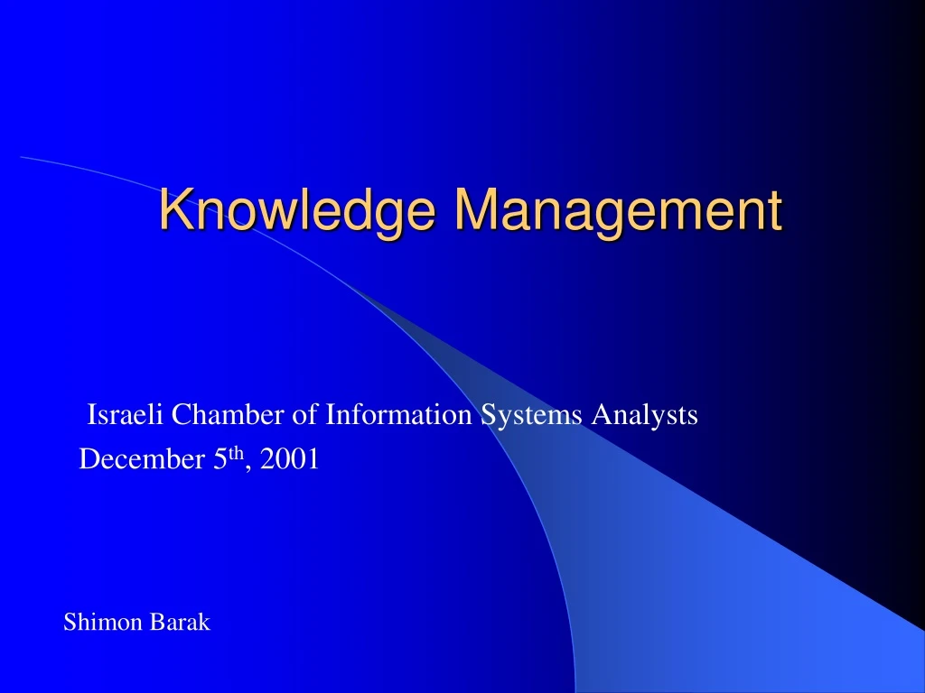 knowledge management