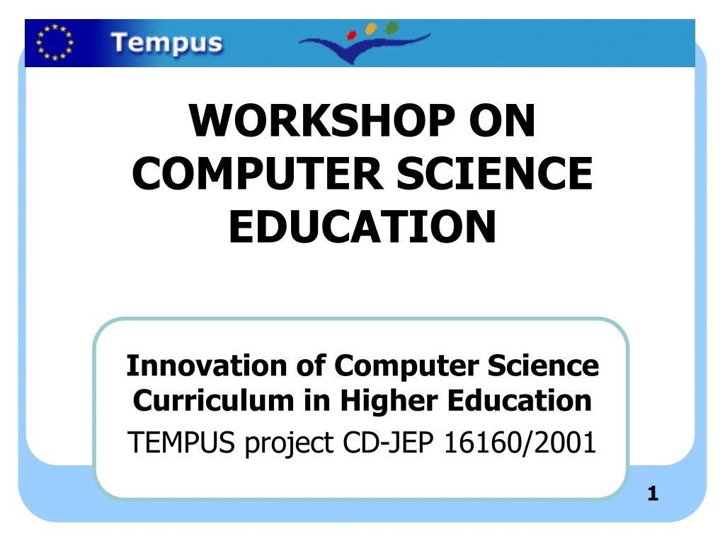 workshop on computer science education