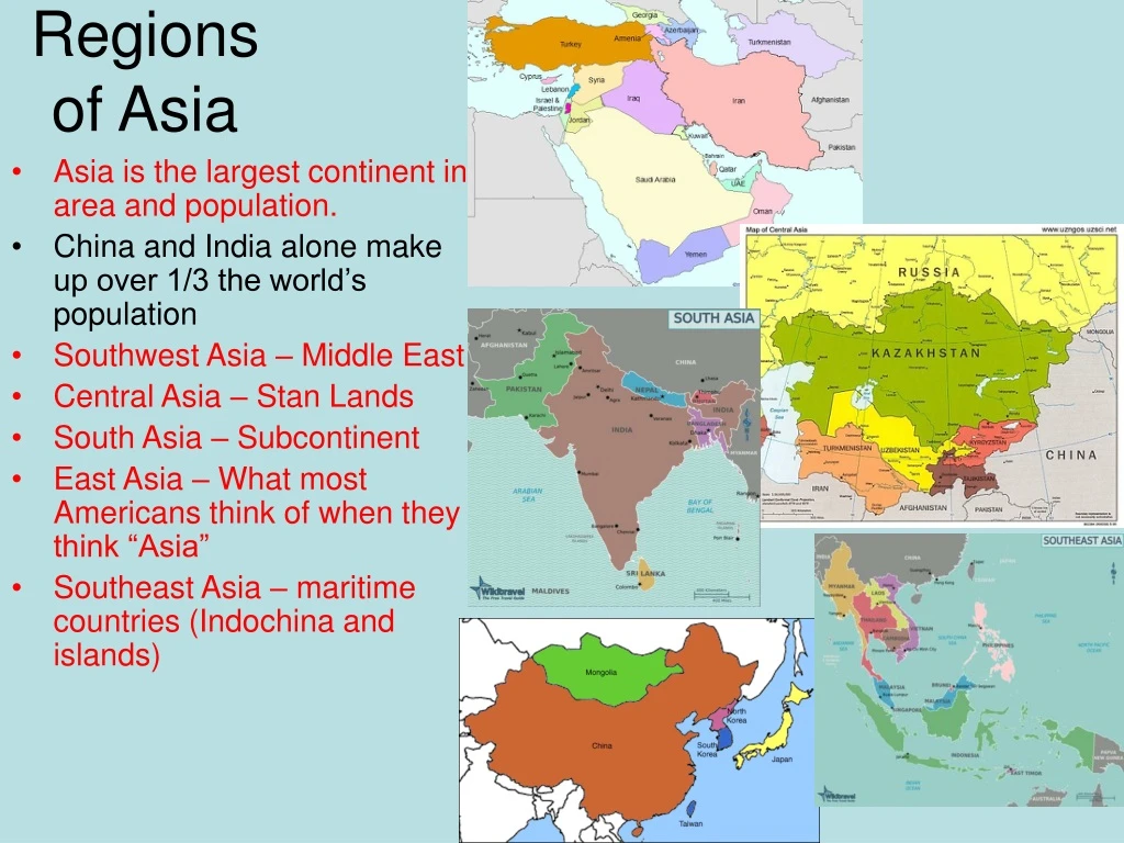 regions of asia