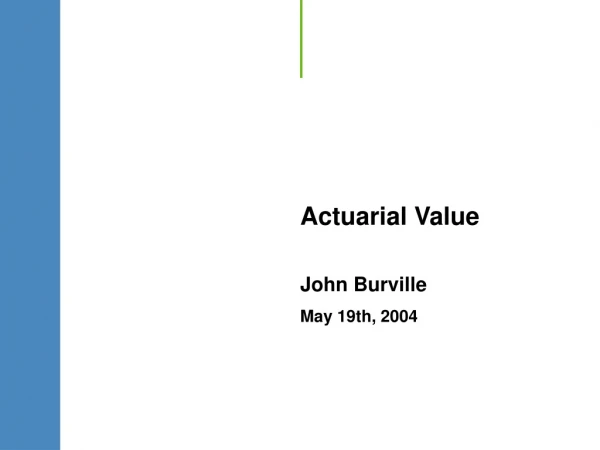 Actuarial Value