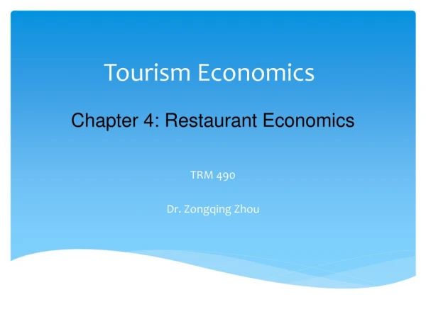 Tourism Economics