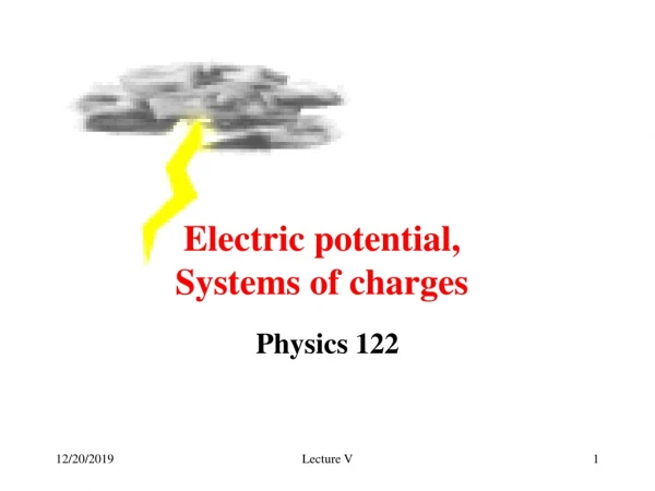 Electric potential, Systems of charges