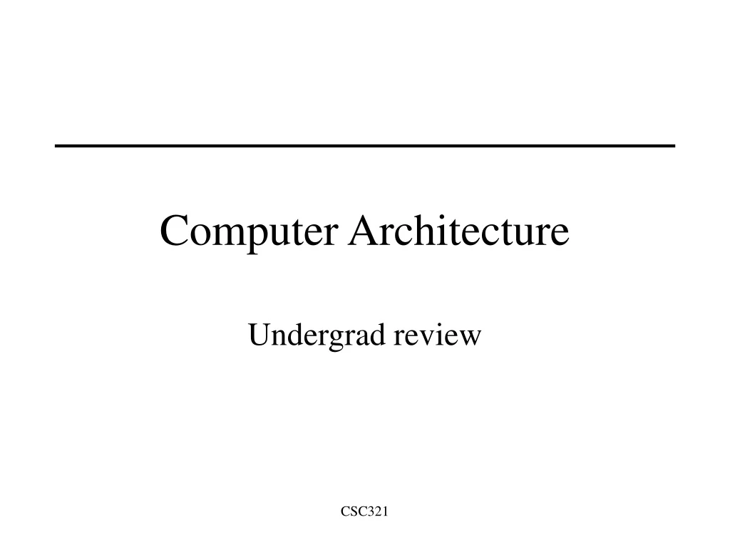 computer architecture