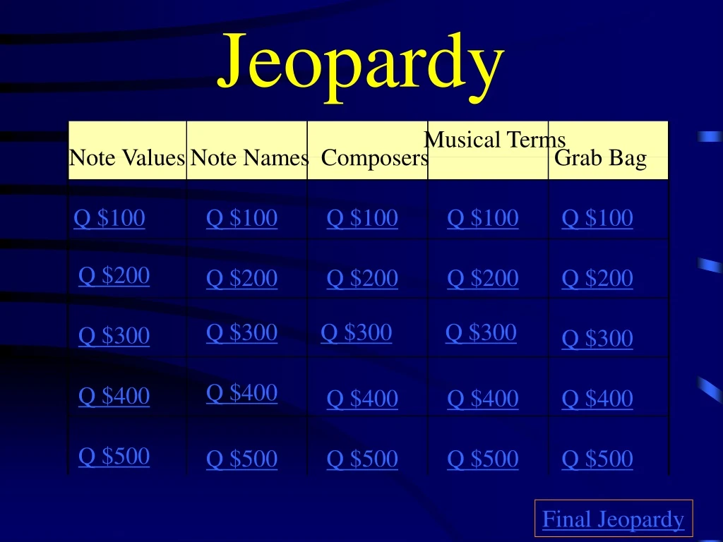 jeopardy