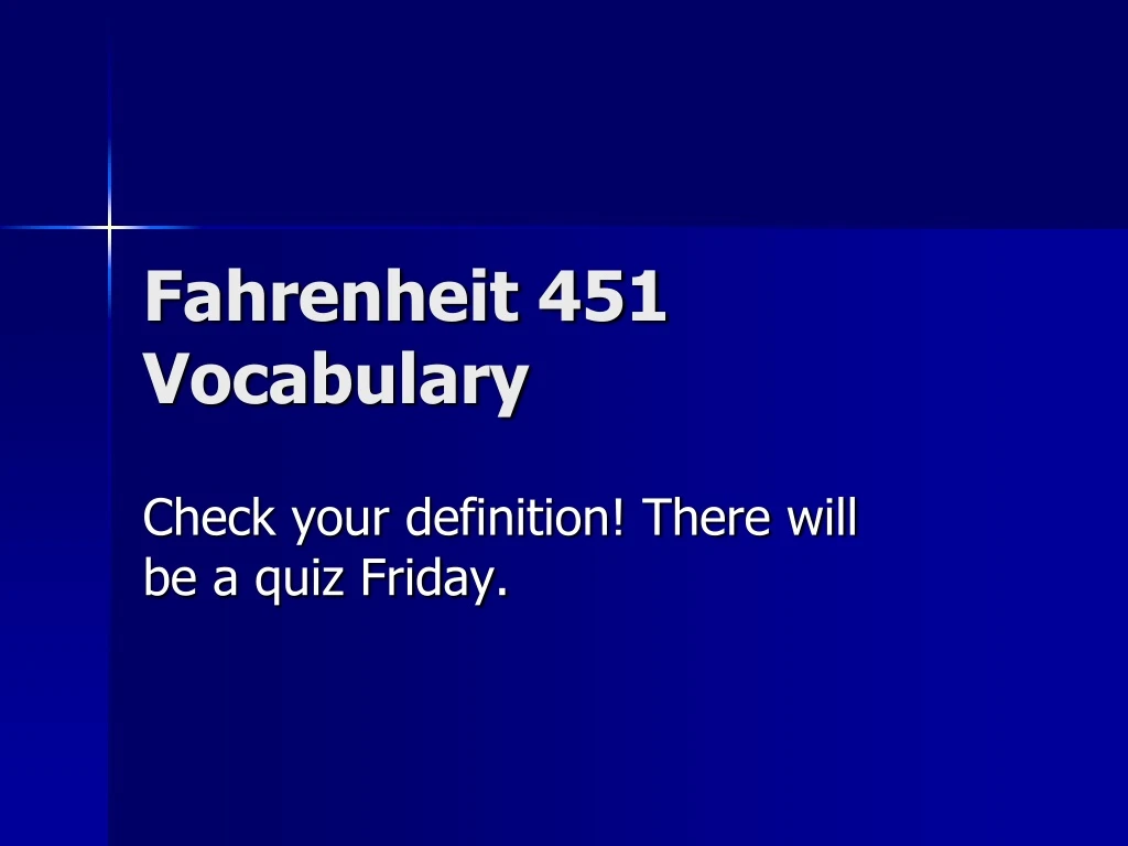 fahrenheit 451 vocabulary