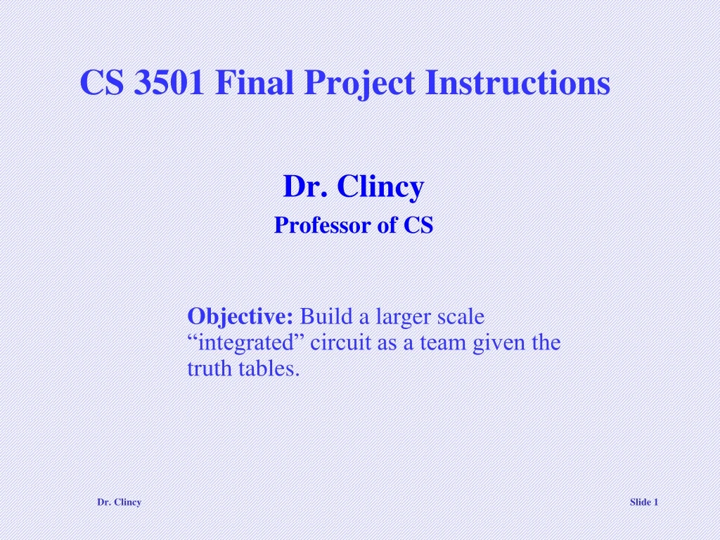 cs 3501 final project instructions