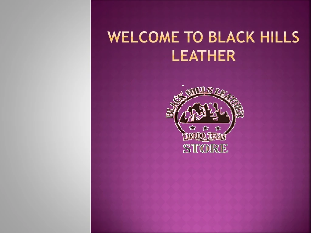 welcome to black hills leather
