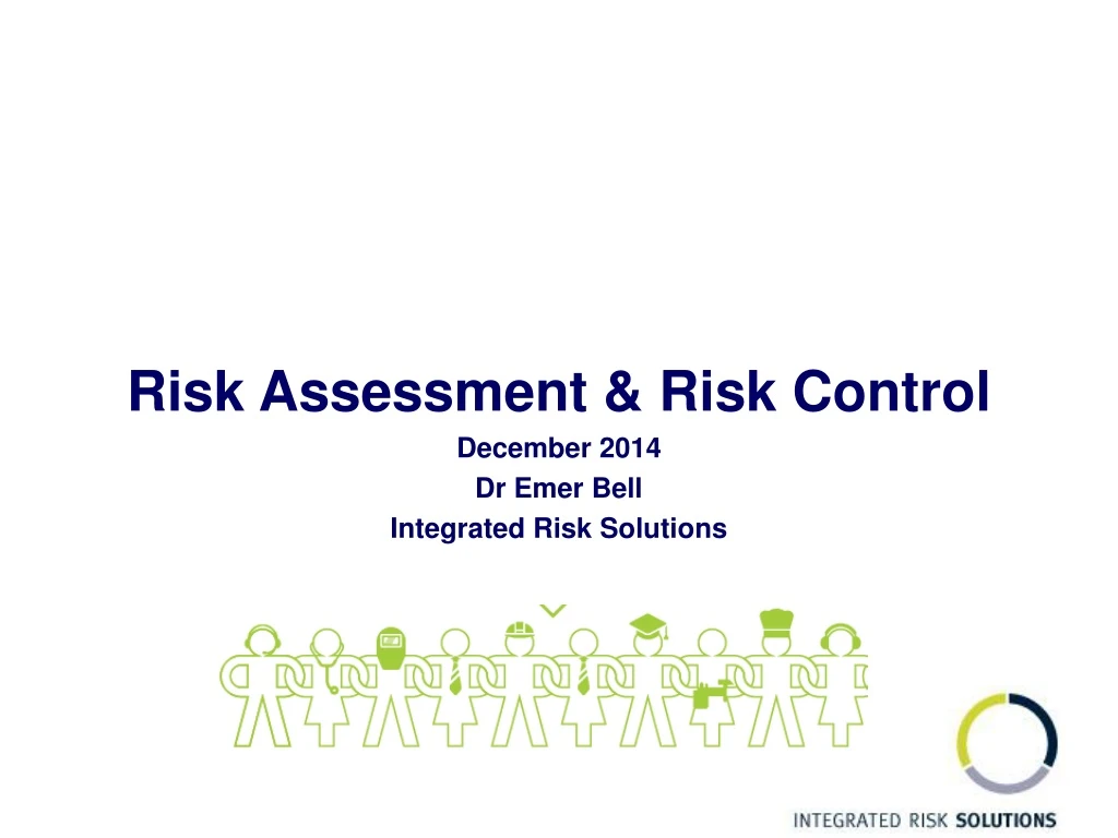 risk assessment risk control december 2014