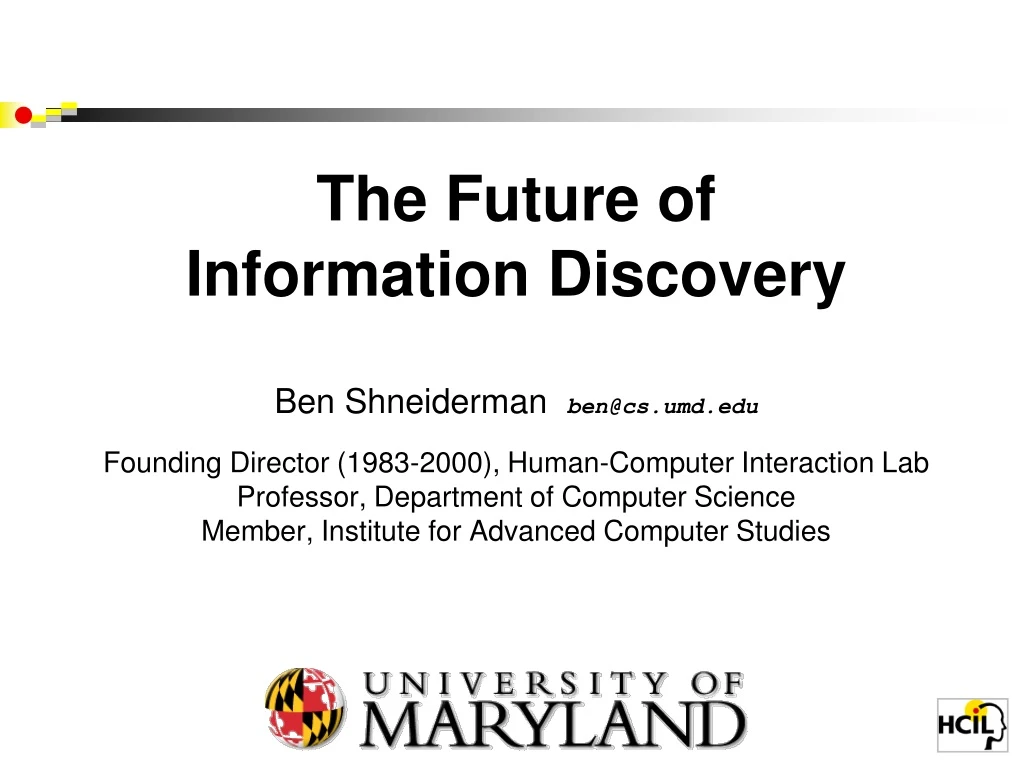 the future of information discovery