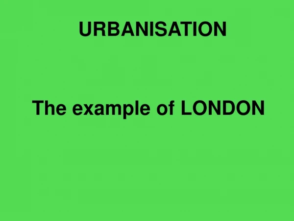 URBANISATION