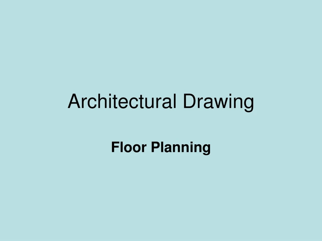 floor planning