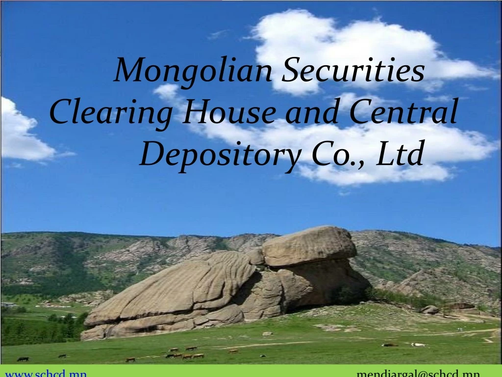 mongolian securities clearing house and central