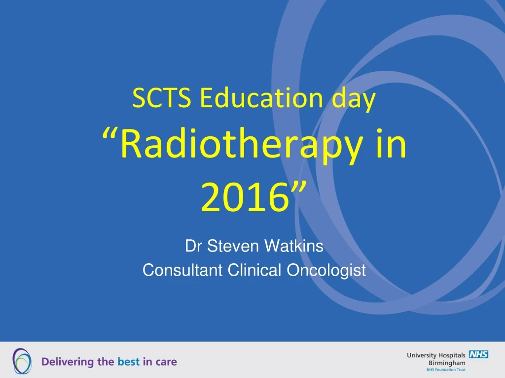 scts education day radiotherapy in 2016