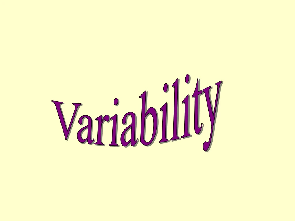 variability