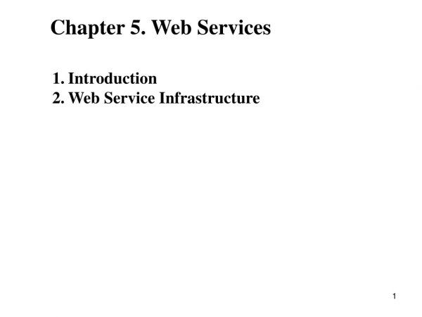 Chapter 5. Web Services