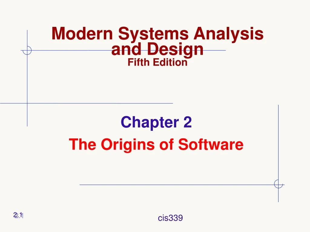 modern systems analysis and design fifth edition