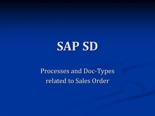 SAP SD