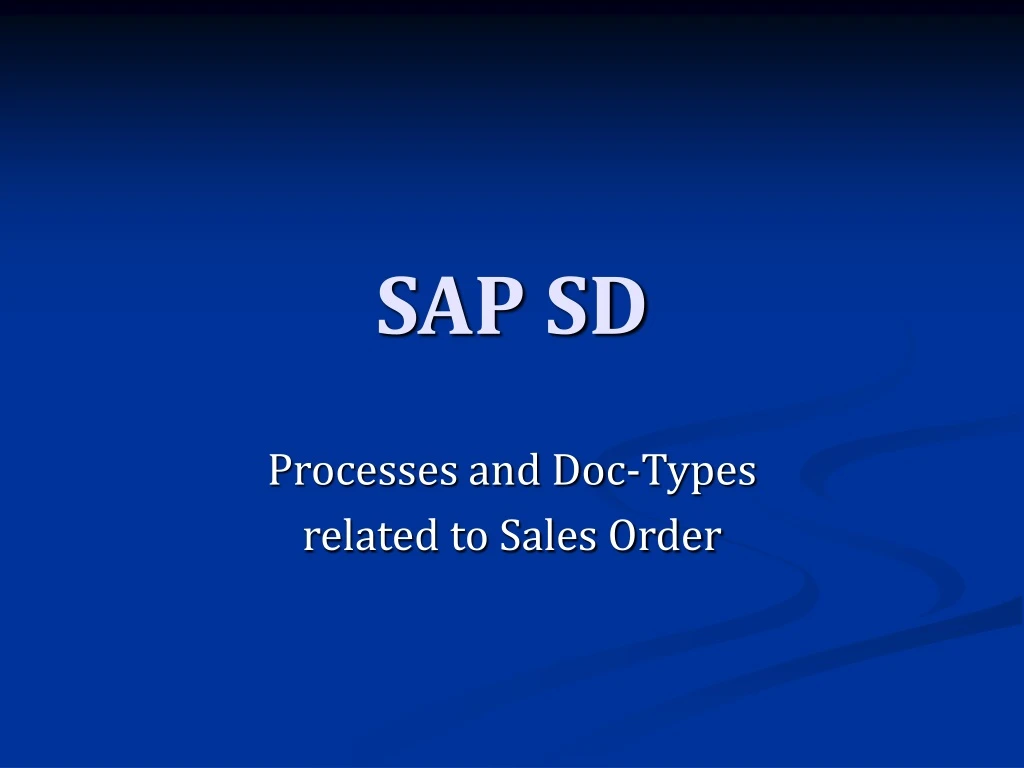 sap sd