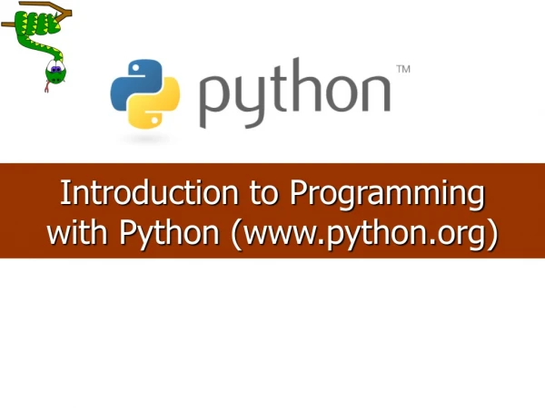 Introduction to Programming with Python (python)