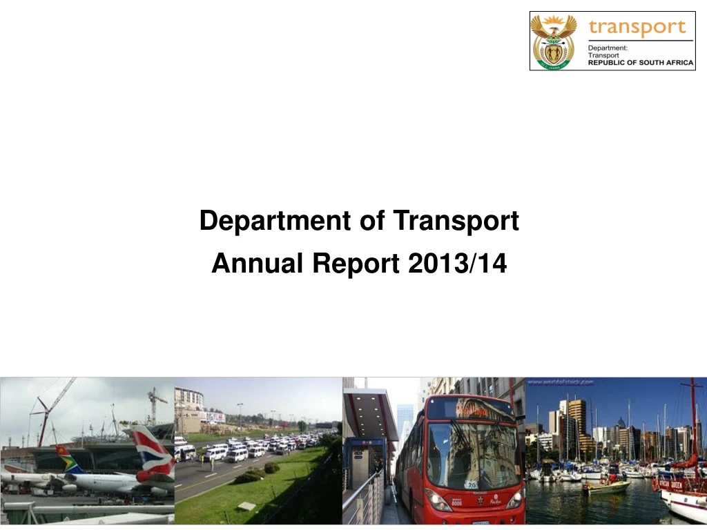 department of transport annual report 2013 14